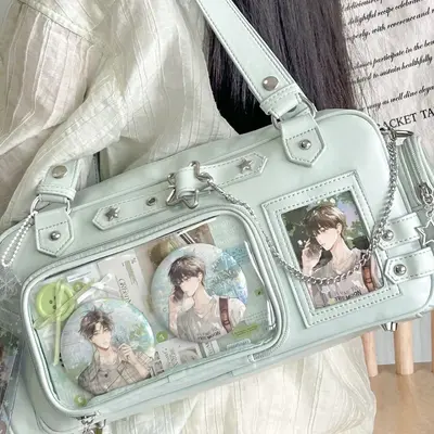 2026 Neues Modell Großer Fassungsvermögen 2D Schuluniform Schmerzpaket Mode Einfach Verfolgung Star Academy Stil Einschulter Handtasche Tragetasche