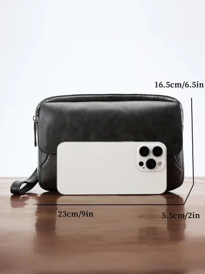 Men's Clutch Bag, Large Capacity, Waterproof, Portable - 5