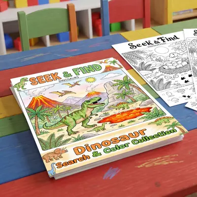Boyama Posteri Seti ve Stres Atıcı Boyama Defteri