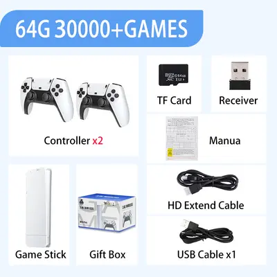 20000+ Games 4K Handheld Game Console, Dual Controller, M15PS1 - 7