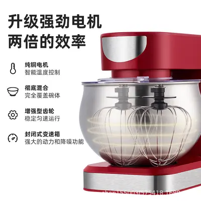 Multi-function stand mixer with dough kneader and egg beater