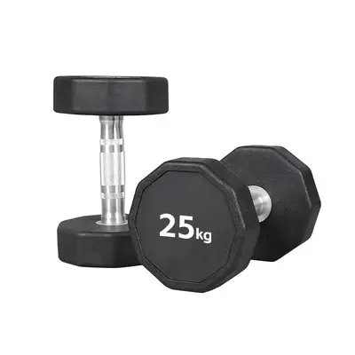 Dodecagonal dumbbell set strength training