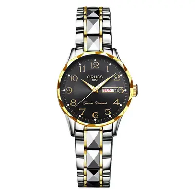 Dropshipping Influencer Bestseller Digital Retro Yaşlı Kadın Basit Tasarım Kadın Saati Çelik Kordon Takvim Su Geçirmez Kuvars Saat - 7