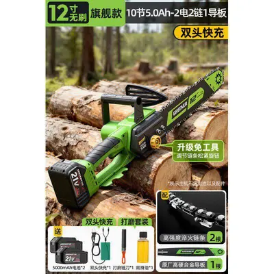 Lvlin Rechargeable Electric Chainsaw High-Capacity Lithium Battery - 8