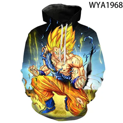 Dragon Ball 3D Digital Print Unisex Hooded Sweatshirt Winter Model