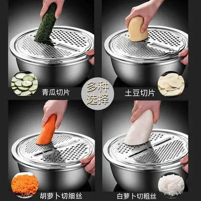 Stainless steel food-grade vegetable grater, multifunctional