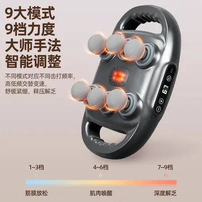 Professionelle 4-Kopf-Massagepistole, Hochfrequenz-Vibration für zu Hause - 4