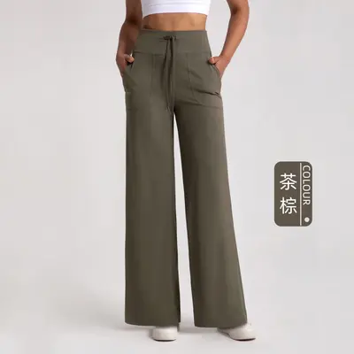 Damen Yoga-Hose mit Fleece-Futter, hohe Taille, warm - 7