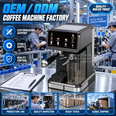 Household Semi-Automatic Espresso Capsule Coffee Machine with Milk Frother
