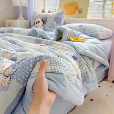 Hochwertiges Babydecke Sommerleicht Waschmollton Sommerbettdecke Klimaanlagen-Bettdecke Dünne Bettdecke Sommerdecke Maschinenwaschbar Bettdecke Geschenkpaket A