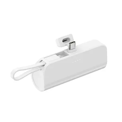 KC-zertifizierte tragbare Powerbank 5000mAh mit integriertem Kabel, kompakt und handlich, Mobilladegerät mit anpassbarem LOGO - 12