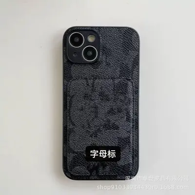 iPhone 17 Pro Max Handyhülle mit Kartenfach, Vollschutz, weicher Rand