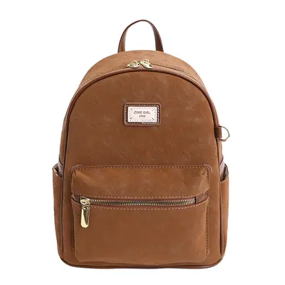 Embossed Fashion Backpack, Large Capacity for Students and Commuting - 11