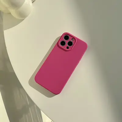 iPhone 16 Liquid Silicone Phone Case, Pure Colour, Compatible with 14 Plus