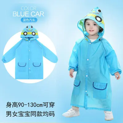 Hersteller Großhandel Kinderregen­jacke Junge Mädchen Baby Kindergarten Cartoon Poncho niedlicher Umhang Stil Grundschüler Regenjacke - 10