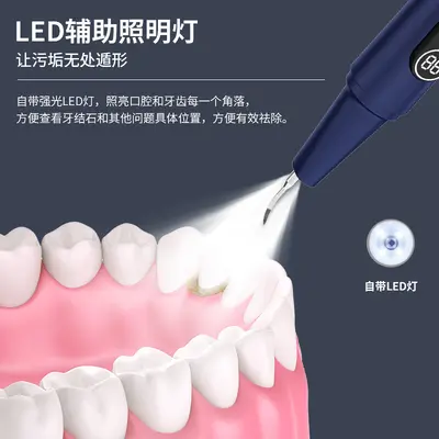 Ultrasonic Teeth Cleaner with Camera, Tartar and Smoke Stain Remover, Home Use