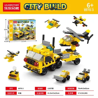 6-in-1 Educational Dinosaur and Military Building Block Toys - 13