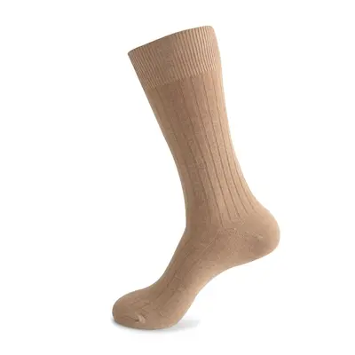 Foreign Trade Socks European and American Autumn Winter Plus Size Long Tube Socks Men's Striped Combed Cotton Double Needle Men's Socks Wholesale Manufacturer - 11