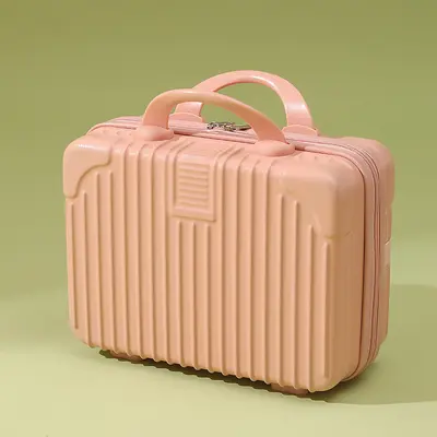 14-inch Compact Carry-On Cosmetic Case Travel Trolley with Combination Lock - 9