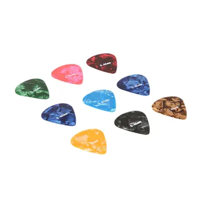 Seluloid gitar mızrabı, renkli, 0,46-1,5 mm ABS, elektro gitar için