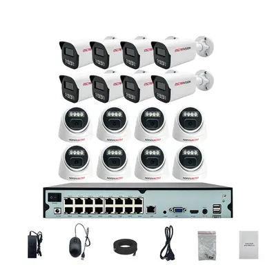 POE security camera 16-set 8 megapixel 4K high resolution night vision recording indoor home monitor camera - 13