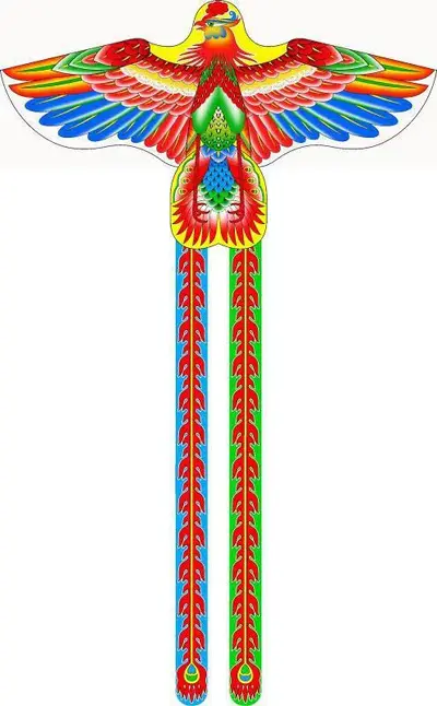 Rainbow Phoenix Kite for Adults, with Front Pole - 9