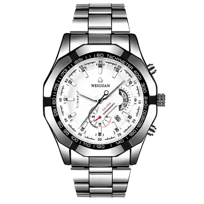 Automatische Herrenarmbanduhr Kalender Edelstahlband