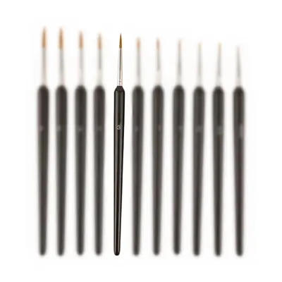 Fine art outline brush set, soft bristle watercolor acrylic - 13