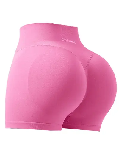Kadın Dikişsiz Yoga Şortu, Karın Kontrollü, Nefes Alabilir, Üç Çeyrek Boy - 8