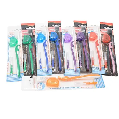Braces set, U-shaped brush, bamboo charcoal, interdental brush