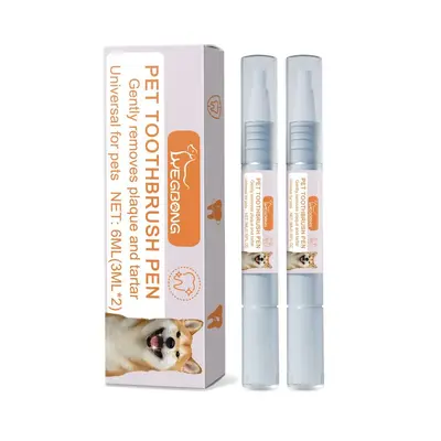 YEGBONG 宠物牙刷笔 狗狗猫咪牙垢牙结石清洁去口臭去异味洁牙笔