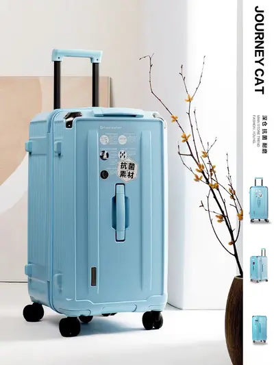 Reisekoffer mit Zahlenkombination für Herren, große Kapazität, leise Universal-Rollen, verstärkte Reißverschlüsse, Trolley-Tasche für Damen, 28 Zoll.