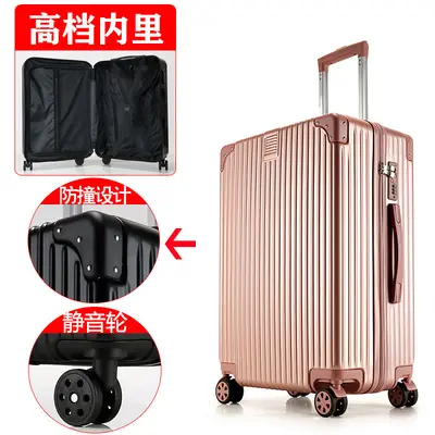 Suitcase 26-28 inch, leather, shockproof wheels - 11