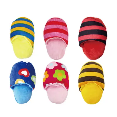 Plush Squeaky Slipper Dog Toy, Chew and Boredom Relief, Small to Large Breeds - 2