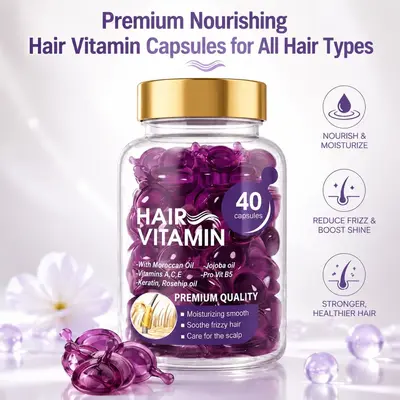 Moroccan Argan Oil and Jojoba Oil Hair Care Vitamin, for Dry and Damaged Hair