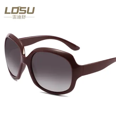Women's sunglasses, large frame, PC material, for travel and driving - 9