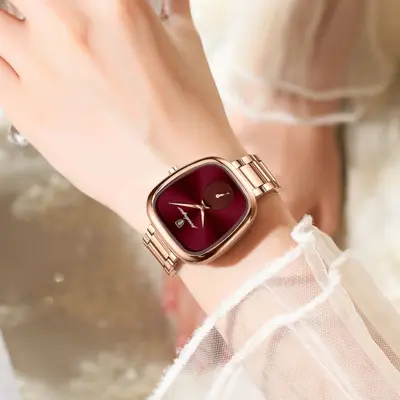 POEDAGAR Women's New Model Student Watch Waterproof Luxury Fashion Quartz Watch Live Streaming Foreign Trade Hot-Selling Wristwatch