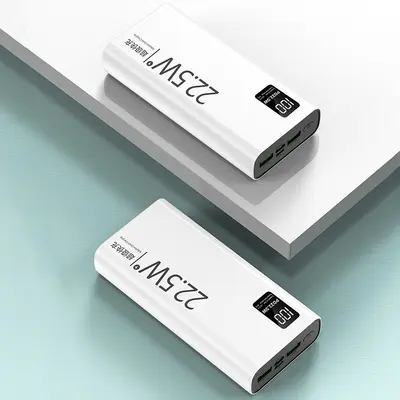 Globale Großhandelschnellladegerät Super Fast Charging mit integriertem Kabel Großkapazität 20000mAh Powerbank 22.5W Geschenkdruck mit LOGO - 8