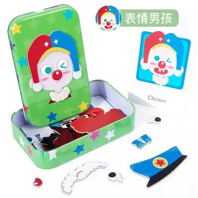 Magnetic Puzzle Dress-Up Game in Tin Box for Children - 9