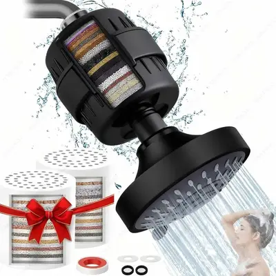 4-Inch Shower Head with 15-25 Stage Filter, Fully Electroplated - 8
