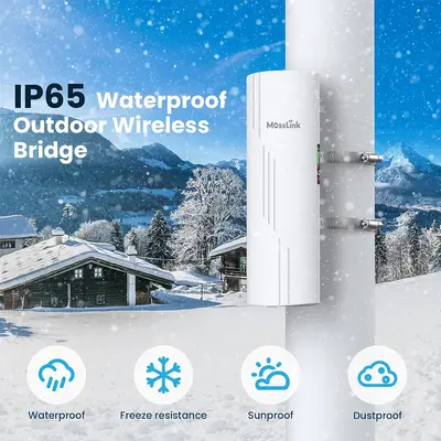 5.8Ghz 900Mbps无线网桥室外远程户外Wifi橄榄壳防火墙千兆远距离