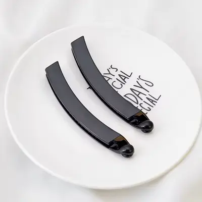 Saç Klipsi Yuvarlak Düz Klips Saç Tokası İhtişamlı Saç Klipsi Kore Minimalist Büyük Boy Muz Klipsi Dikey Klips Muz Klipsi Pençe Klipsi