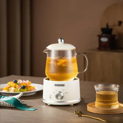 Mini Electric Health Kettle Mug, High Borosilicate Glass, for Office Use