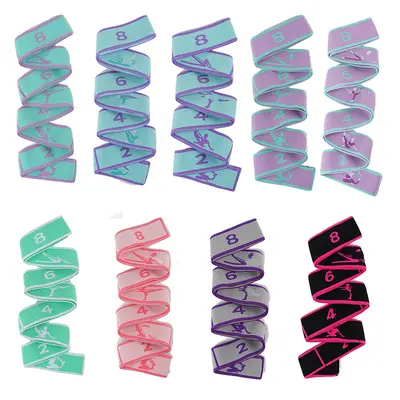 Kids and Adult Latin Dance Resistance Band, Yoga Stretch Band, Numbered Mother-Child Band - 3