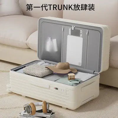 Large capacity PC luggage, 26 inch high quality travel bag for women, burst-resistant zippered 24 inch wheeled bag, coded lock luggage for men. - 5