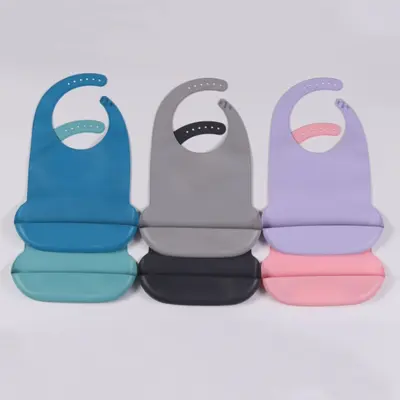 Waterproof Silicone Adult Bib for Eating, Elderly