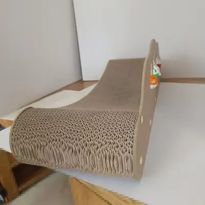 Wellpappe Katzenkratzbrett Sofa-Stil mit Katzenbett, extra groß