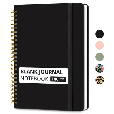 Green Lined Tearable Spiral Notebook with Index Cards 6x8 inch - 12