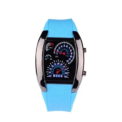 LED spor saat, yelpaze göstergesi tasarım erkek izle - 13