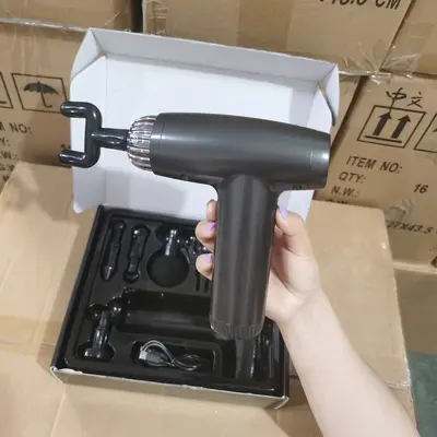 Yeni nokta spor masaj tabancası ev mini fasya tabancası elektrikli mini kas masajı darbeli tabanca fasya tabancası